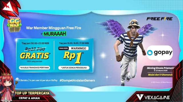 Top Up FF Pakai GoPay, Ternyata Lebih Hemat!